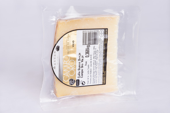 QUESO CAMPO ORO VIEJO CUÑAS 360 GR CAJA 16